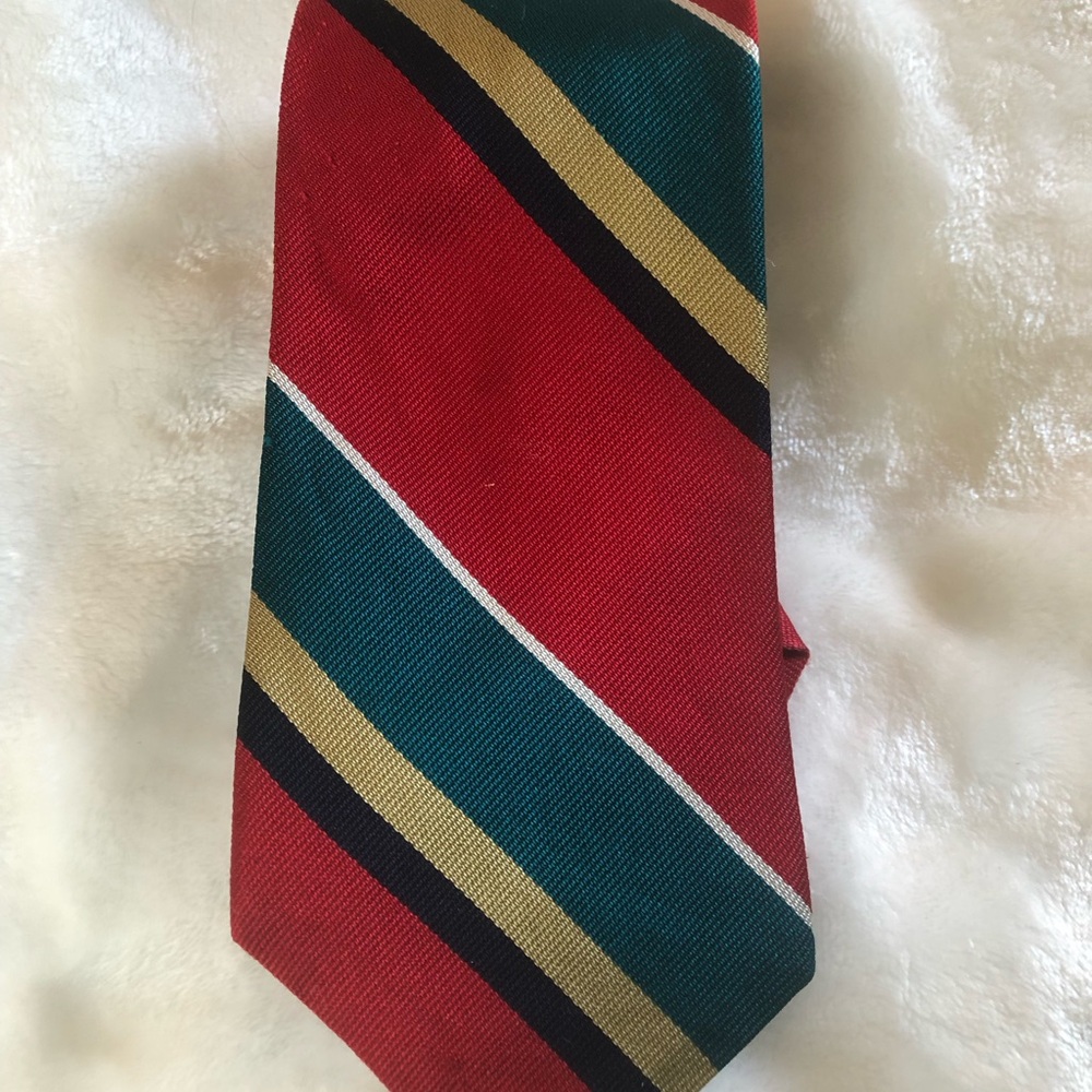 The Men’s Club Red and Green Men's Silk Tie